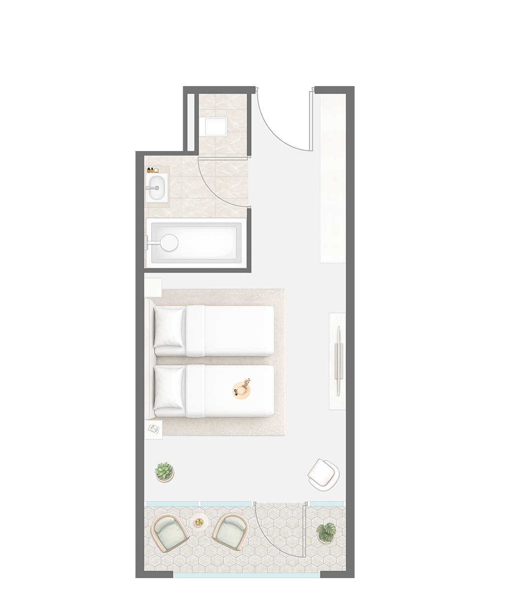 Сиалия: типовая планировка стандарт, от 30 м²